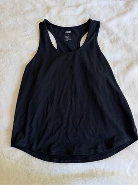 Girlfriend Collective Racerback Tank Top Black Size Medium